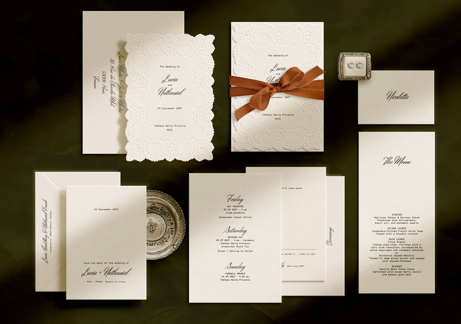 Hochzeitspapeterie und Einladungskarten von studio vanhart – Kollektion Sienna – www.studiovanhart.de