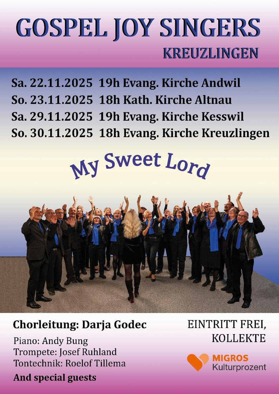 Unsere Konzertreihe 2025 "My Sweet Lord"