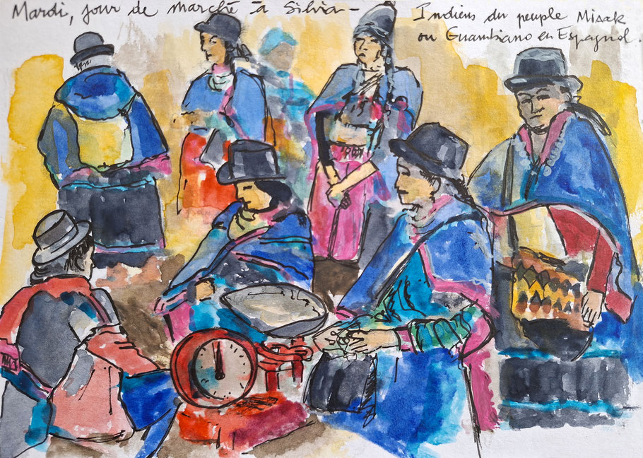 Jour de marché à Silvia, carnet de voyage sur la Colombie d'Alex Leroux