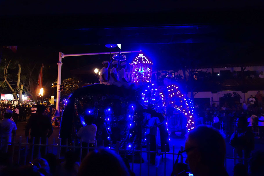 Sri Lanka, Kandy : dernière cérémonie de l'Esala Perahera