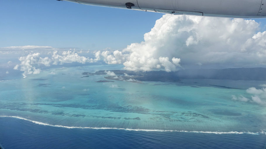 L'arrivée en avion à hélices sur l'île de Rodrigues est magique