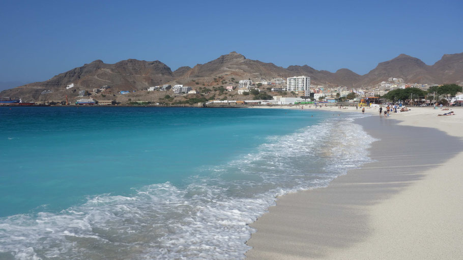 Cap vert, Sao Vicente : la belle plage de Laginha à Mindelo