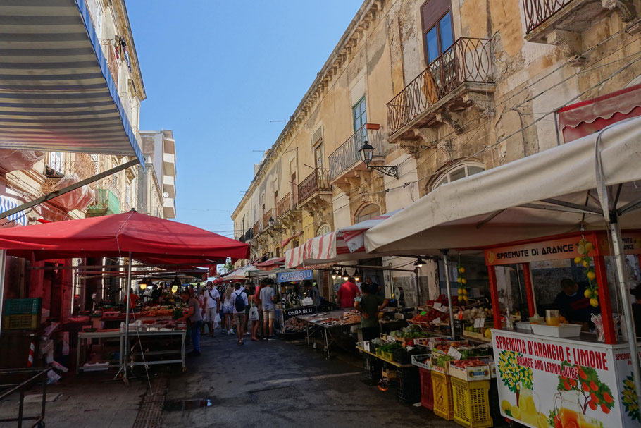 Sicile, Syracuse : marché