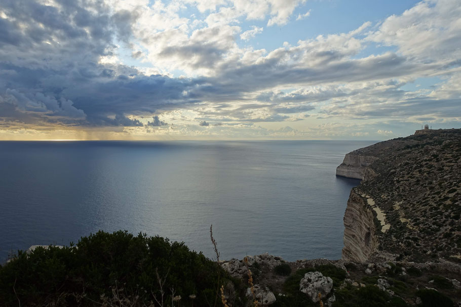 Malte : falaises de Dingli