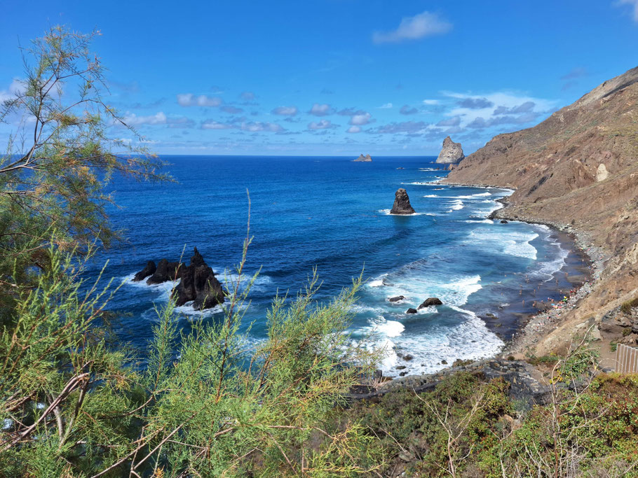Canaries : côte nord-est de Tenerife à Playa de Benijo