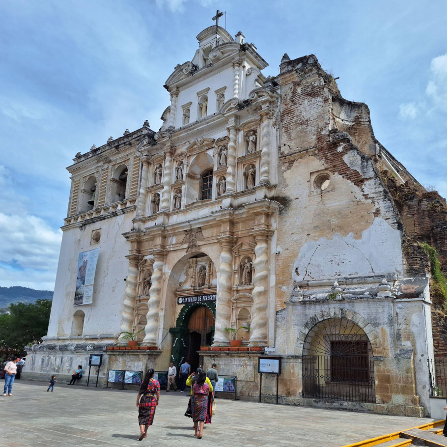 Guatemala, Antigua : église Saint-François