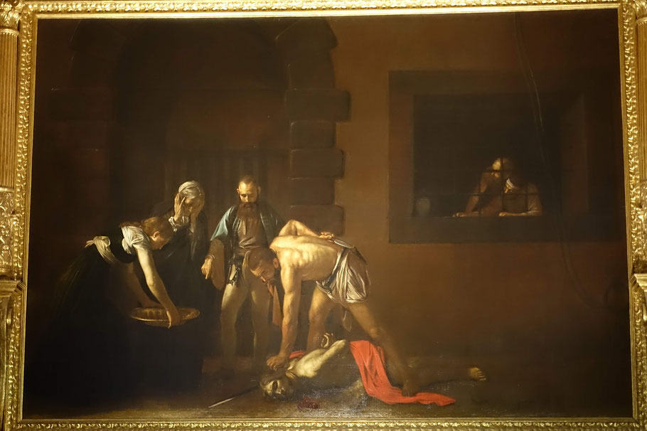 Malte, La Valette, St John's Co-Cathédrale : Le Caravage, "La Décollation de St-Jean-Baptiste"