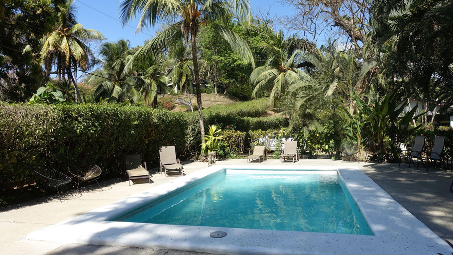 Costa Rica : piscine de Villas Majolana (Playa Agujas)
