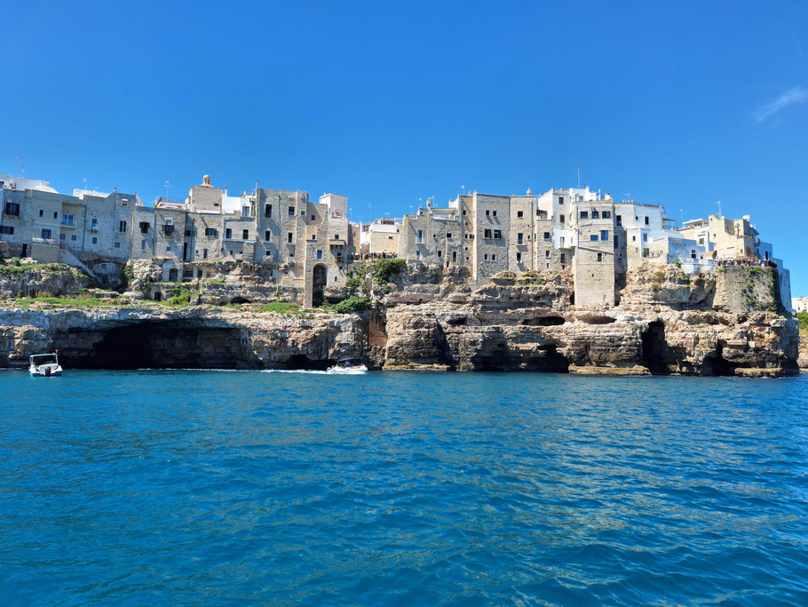 Les Pouilles : les falaises de Polignano a Mare