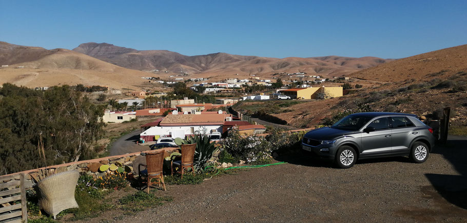 Fuerteventua : Tesejerague vu de l'Hostal Rural Huerto Viejo 
