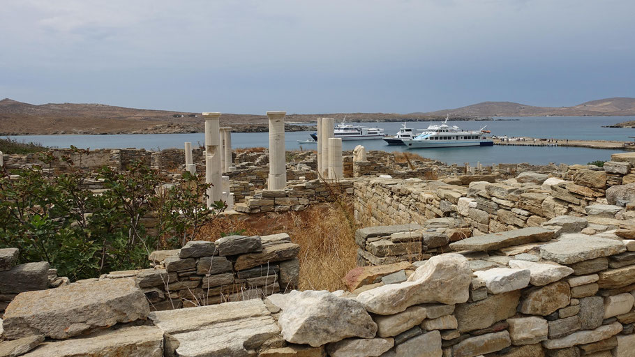 Grèce, Cyclades : Délos, Maison de Cleopatra