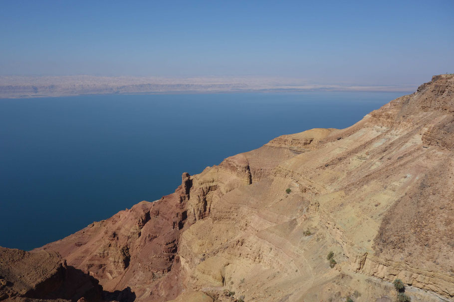 Jordanie, vue sur la mer Morte du Dead Sea Panoramic Complex (Mont Zara)