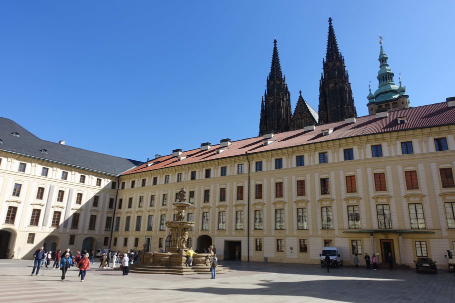 Dans le château de Prague