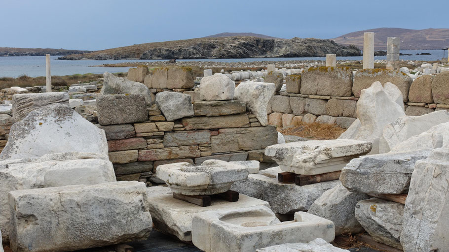 Grèce, Délos : sanctuaire d'Apollon