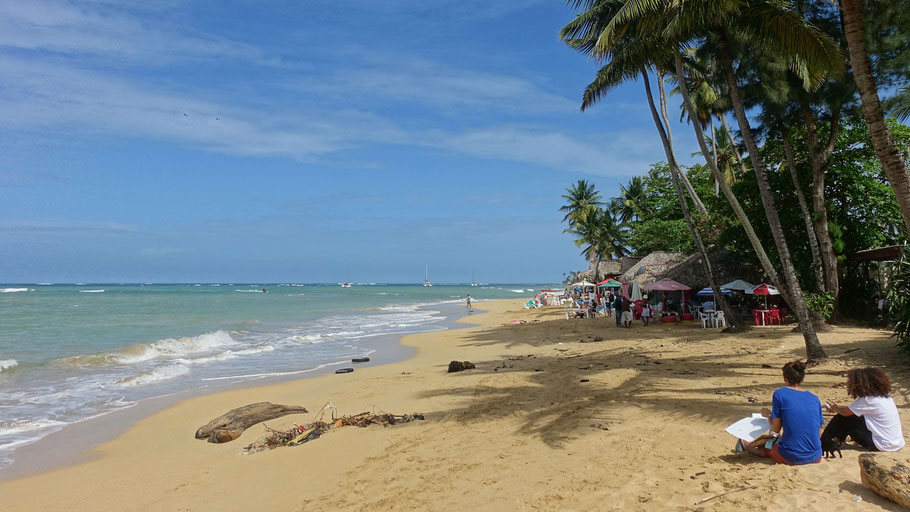 République Dominicaine, péninsule de Smana : plage de Las Terrenas