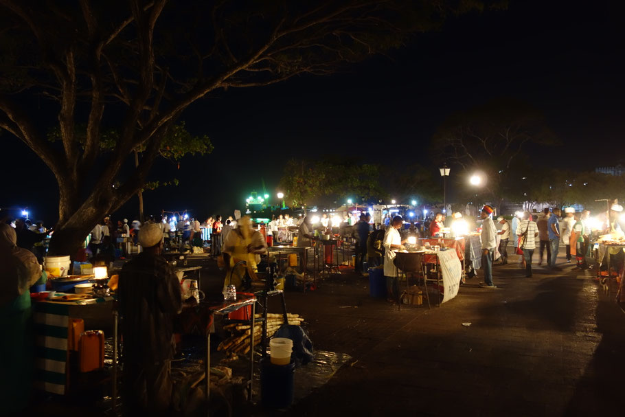 Zanzibar, Stone Town : le parc de Forodhani de nuit