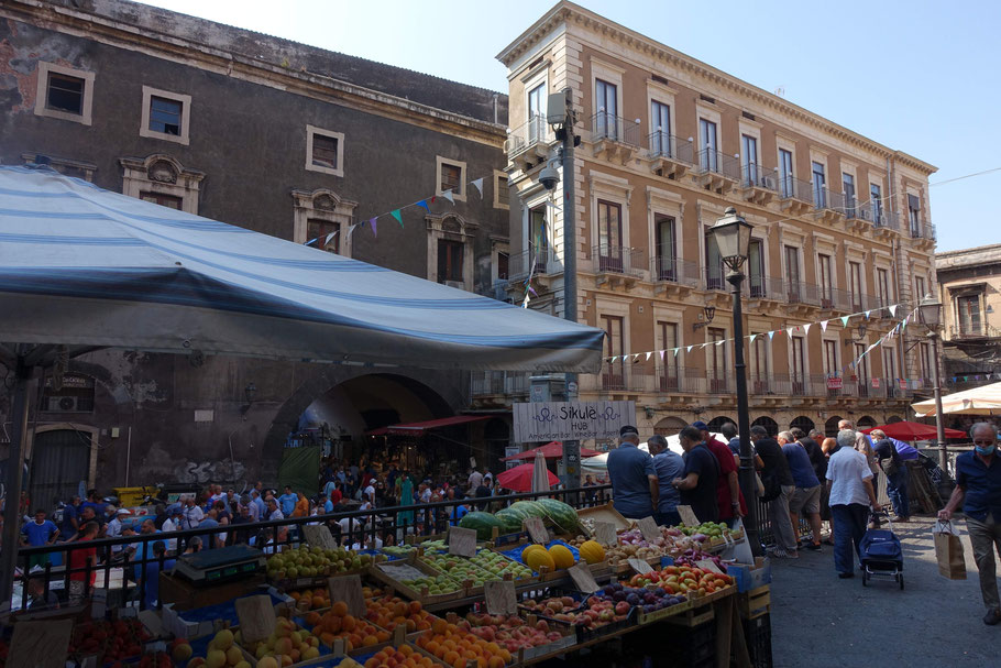 Sicile, Catane : marché aux poissons
