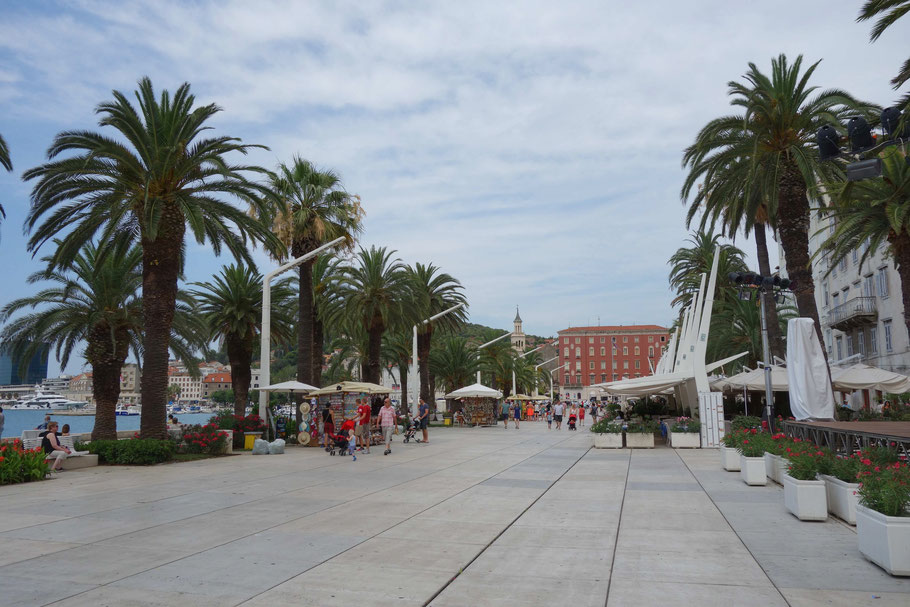 Croatie, Split : Promenade La Riva