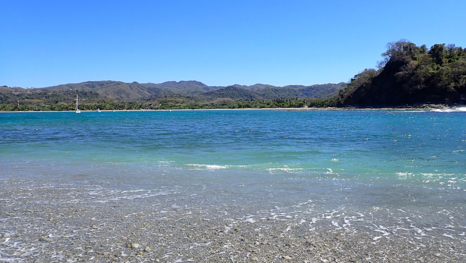 Costa Rica : la baie de Sámara vue d'Isla Chora