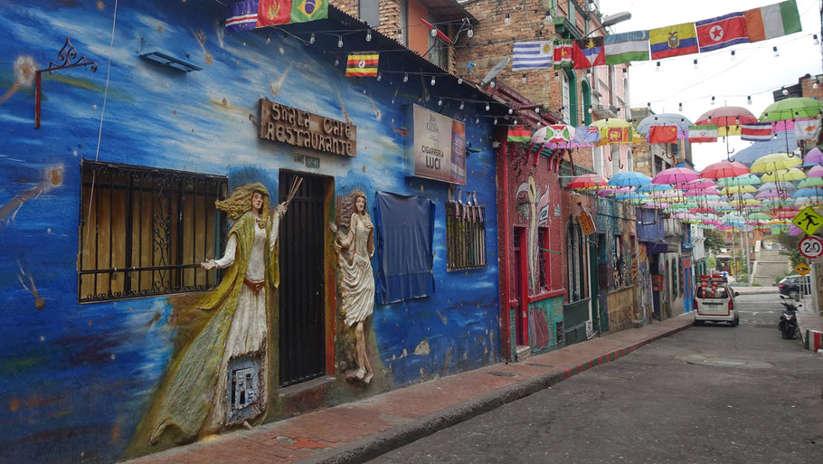 Colombie : quartier de la Candelaria à Bogota
