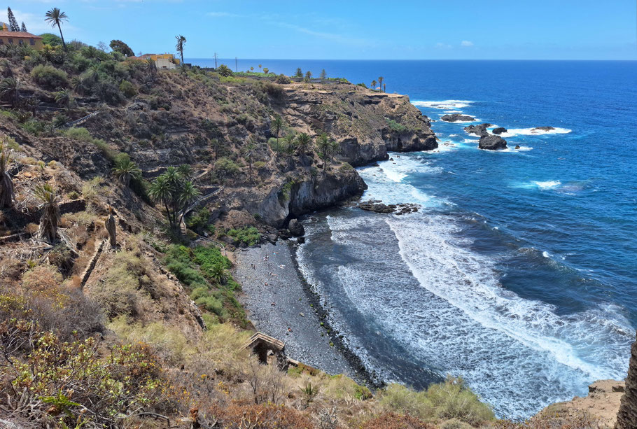Canaries, Tenerife : Playa de Castro près de Puerto de la Cruz