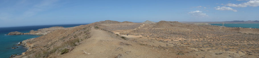 La Guajira: panorama du phare de Cabo de la Vela