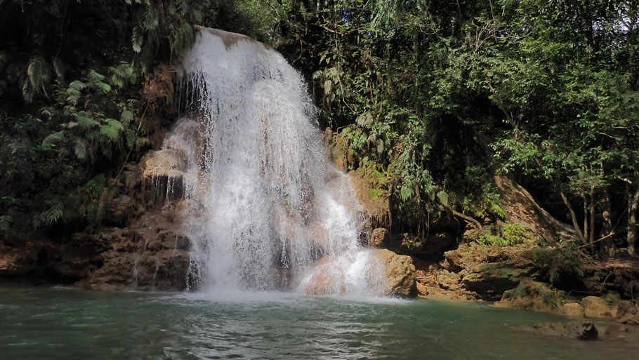 République Dominicaine, péninsule de Samana : petite cascade d'El Limón