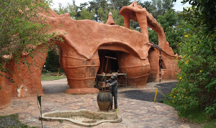 Colombie, Villa de Leyva : dans le jardin de la Casa Terracota