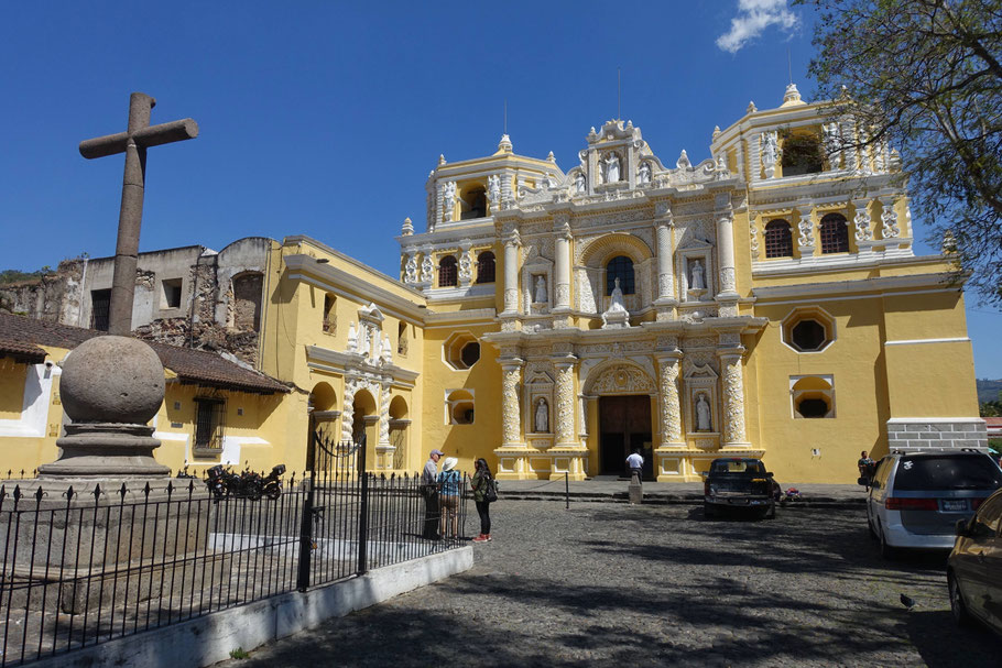 Guatemala, Antigua : église de la Merced (16e)
