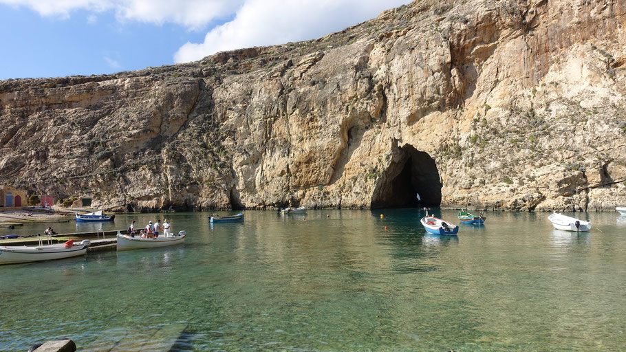 Malte, Gozo : Inland Sea au nord ouest de Gozo près de la baie de Dwejra