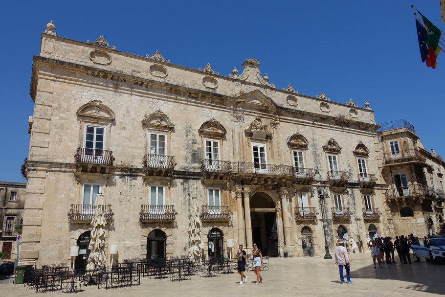 Sicile, Syracuse : Palazzo Beneventano del Bosco 