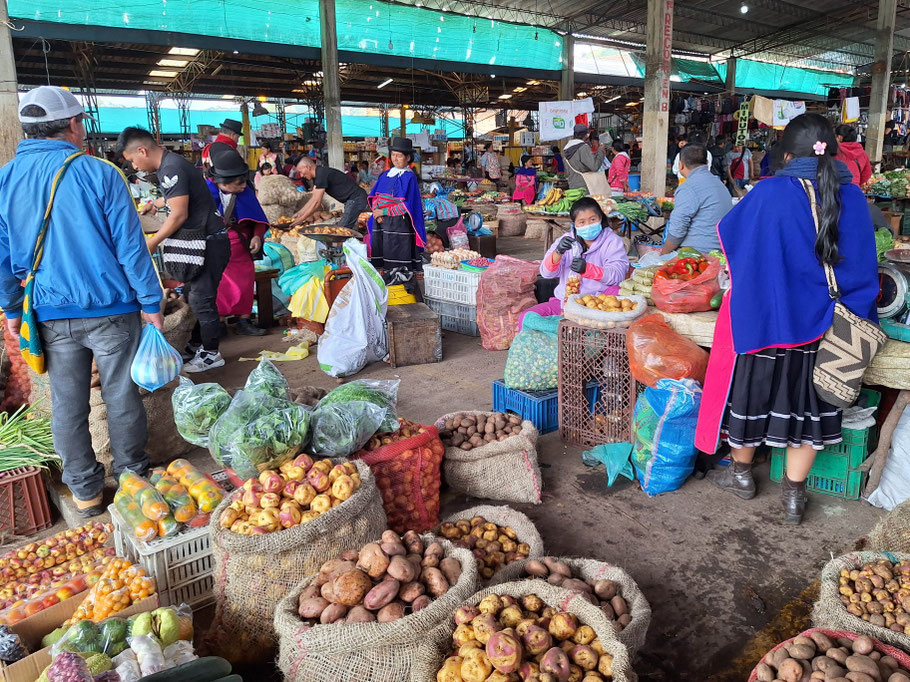Colombie : marché de Silvia