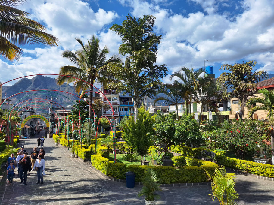 Guatemala, lac Atitlán, San Pedro La Laguna : Parque La Puerta Hermosa