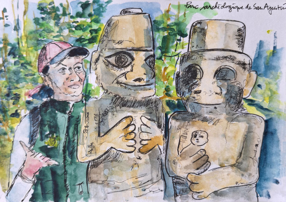Parc archéologique de San Agustin (carnet de voyage d'Alex Leroux)
