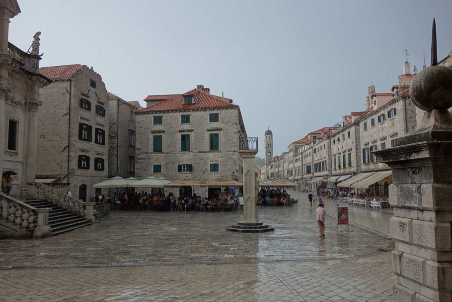 Dubrovnic sous une belle averse orageuse !