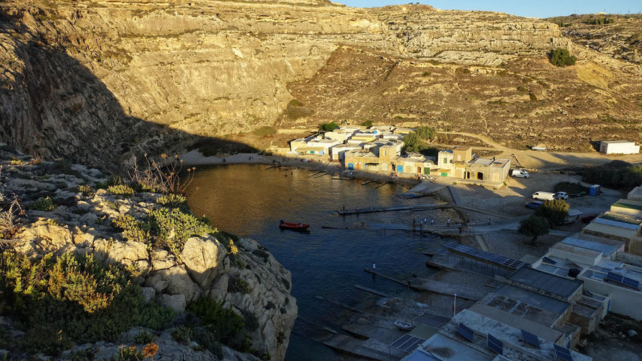 Malte, Gozo : Inland Sea au coucher du soleil