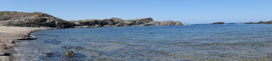Minorque : cala es Portixol, à proximité du phare de Favàritx (800 m)