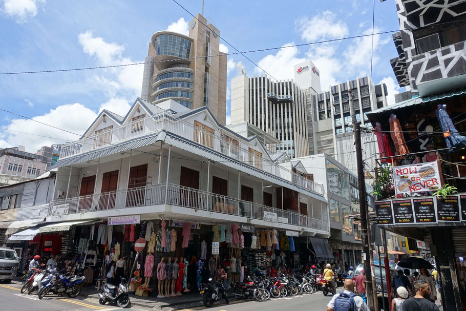 Ile Maurice : Port Louis, rue près du Central Market