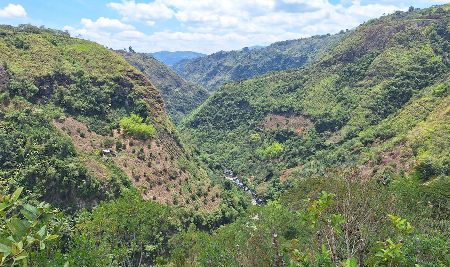 Colombie, San Agustin : La Chaquira, panorama sur le Magdalena