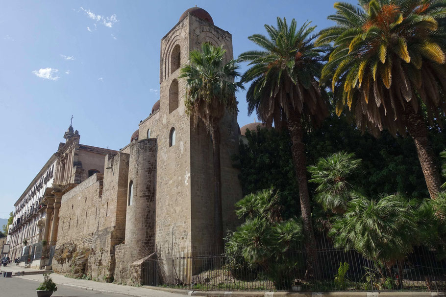 Sicile, Palerme : Chiesa di San Giovanni degli Eremiti (Église Saint-Jean des Ermites)