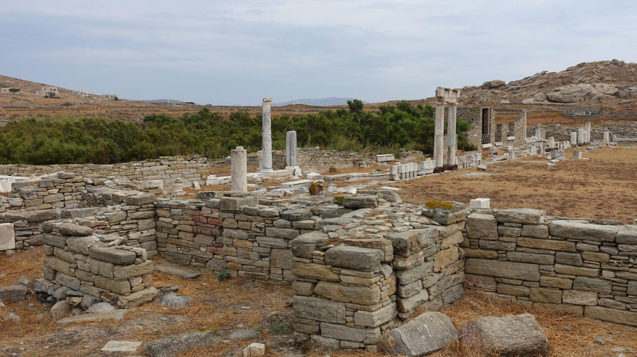 Grèce, Cyclades : Délos, Agora des Italiens