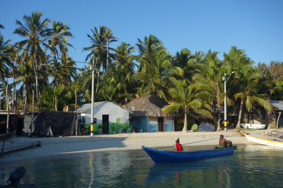 Colombie, Ile de Mucura : village de pêcheurs