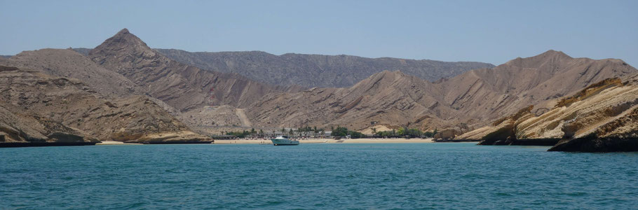 Oman, la baie du Muscat Hills Resort au Sud de Mascate