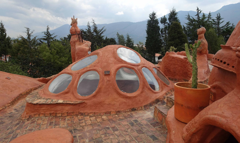 Colombie, Villa de Leyva : sur le toit de la Casa Terracota