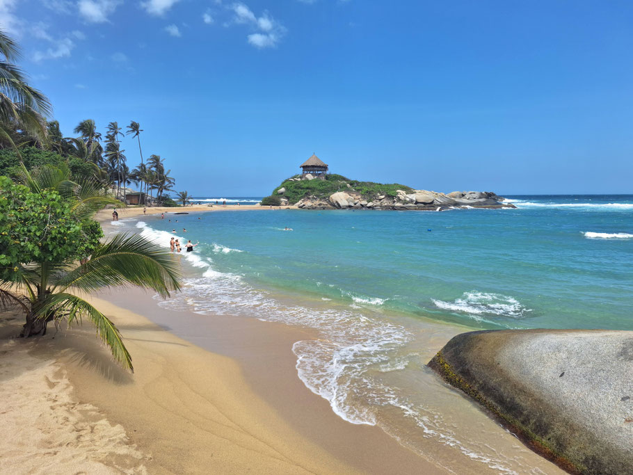 Colombie, parc Tayrona : plage de Cabo San Juan del Guia