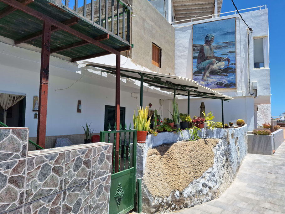 Canaries, Tenerife : maison de pêcheurs à La Caleta