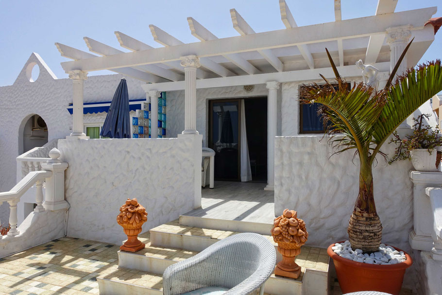 Fuerteventura : deux terrasses, une pour manger et une pour se reposer pour notre appartement de la Casablanca