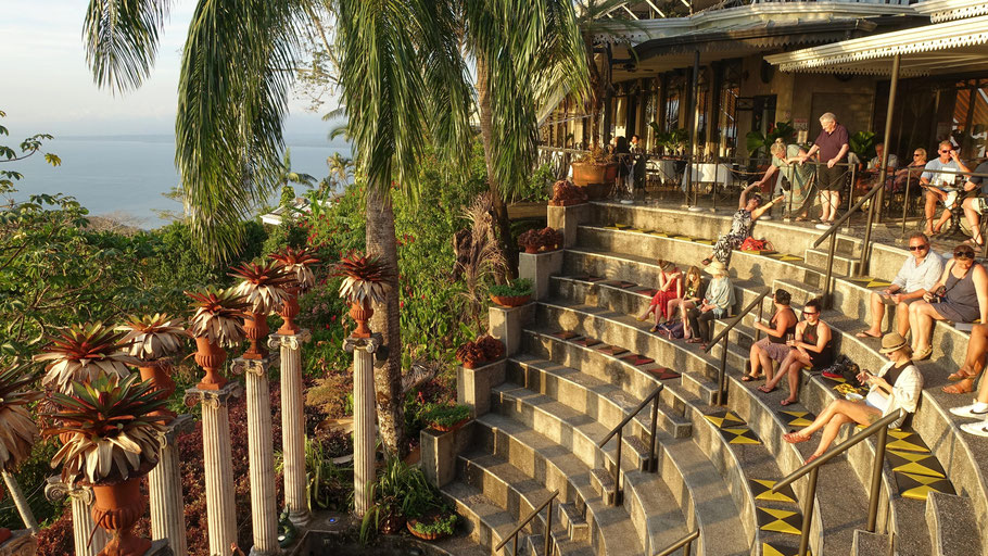 Costa Rica : amphithéâtre extérieur de l'hôtel Villa Caletas