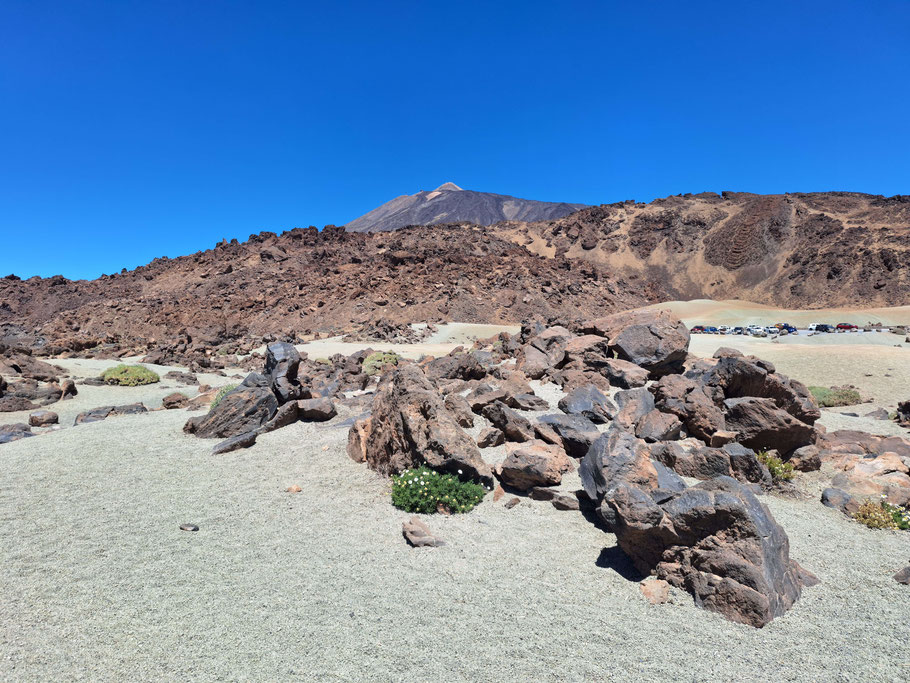 Canaries, Tenerife : paysage volcanique du Teide