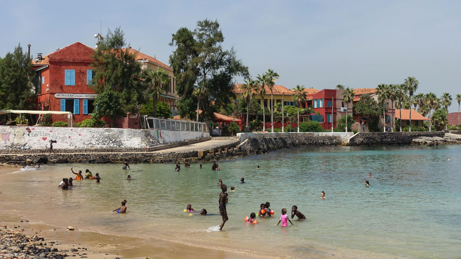 Sénégal, plage de Gorée